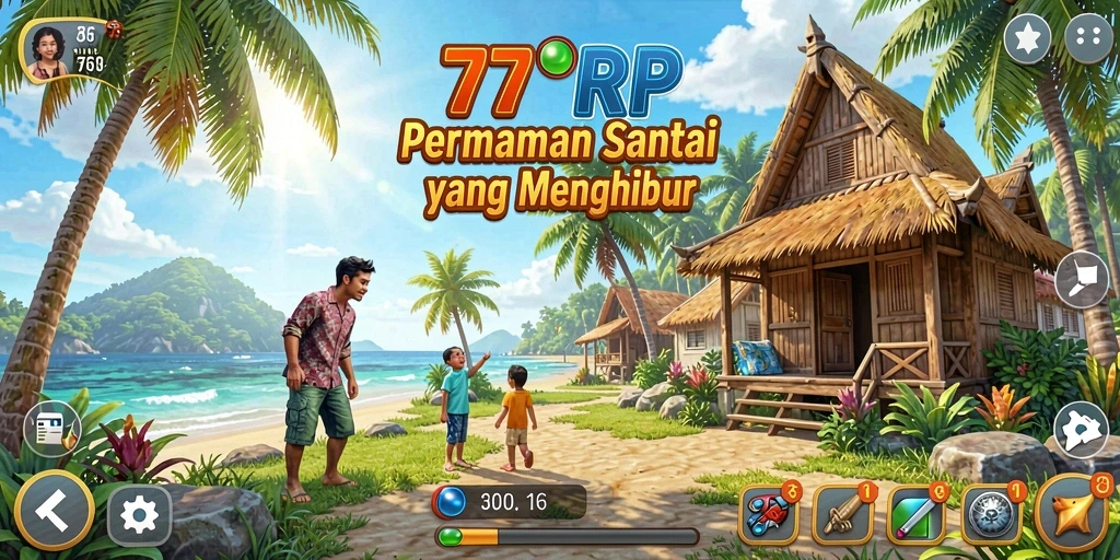 Tampilan gameplay 77RP menampilkan keseruan dan tantangan yang menarik.