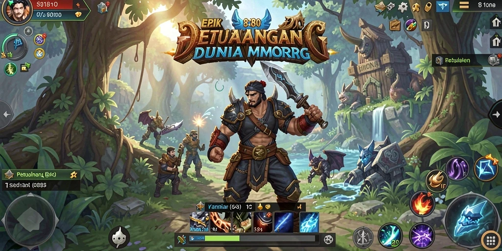 Tampilan gameplay menarik dari 8180 di dunia MMORPG.
