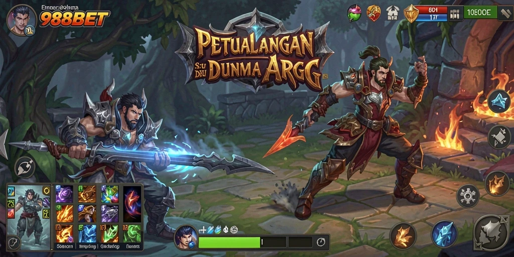 Tampilan gameplay mendalam di dunia ARPG yang menakjubkan.