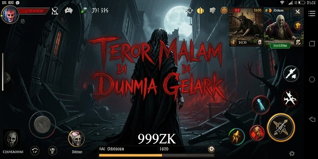 Gameplay menegangkan di dunia horror yang gelap.