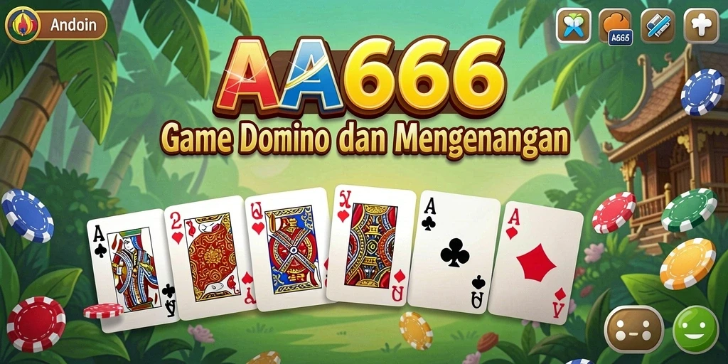 Tampilan gameplay Domino yang menarik dan seru di AA666.