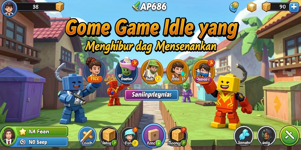 Tangkapan layar AP686 menampilkan gameplay Idle yang menarik dan interaktif.