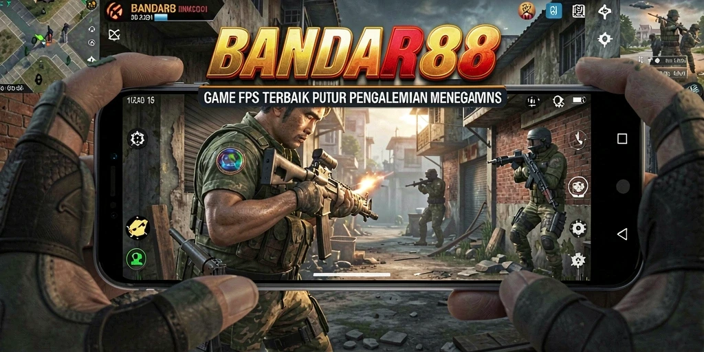 Tangkapan layar menunjukkan pertarungan intens di dalam game FPS.