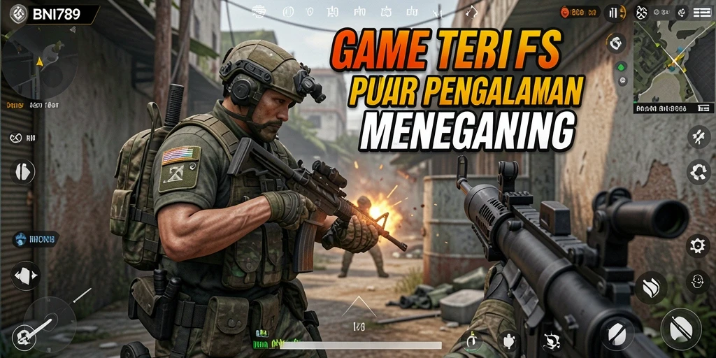 Screenshot BNI789 menampilkan aksi tembak-menembak yang mendebarkan dan grafis yang menakjubkan.