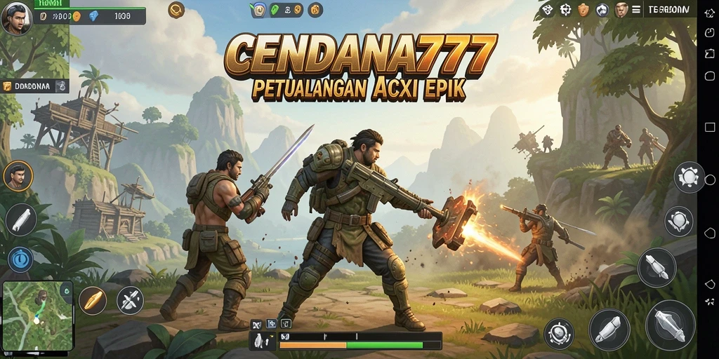Tampilan gameplay seru penuh aksi di CENDANA777.