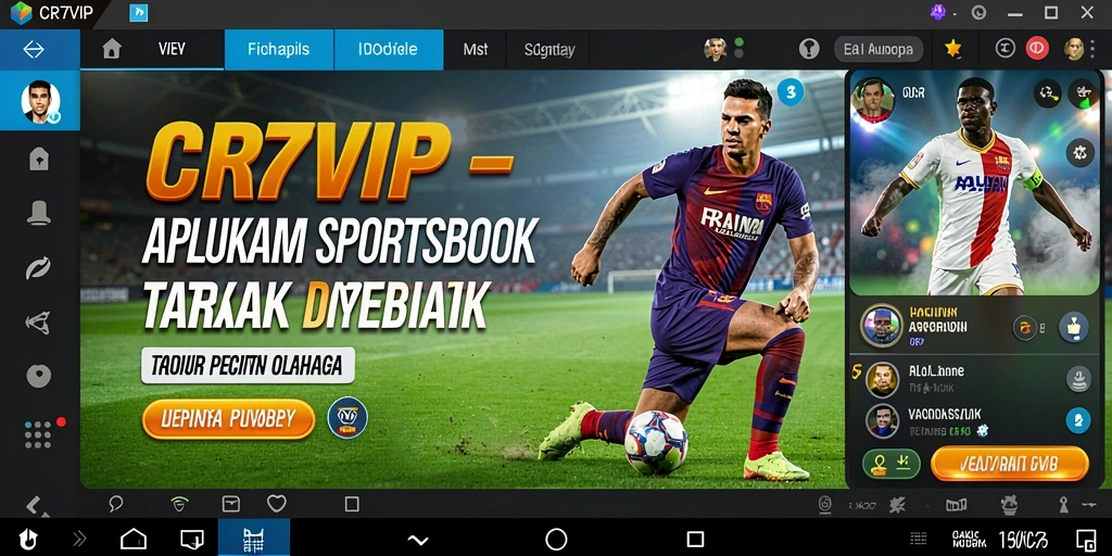 Tampilan gameplay CR7VIP dengan berbagai opsi taruhan olahraganya.