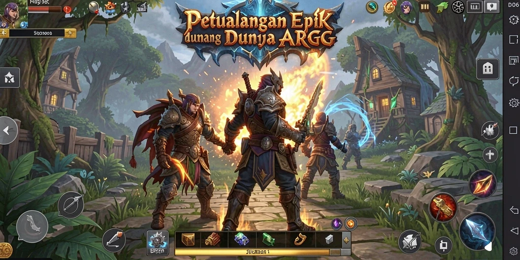 Tampilan gameplay D06 yang menegangkan dan penuh aksi dalam dunia ARPG.