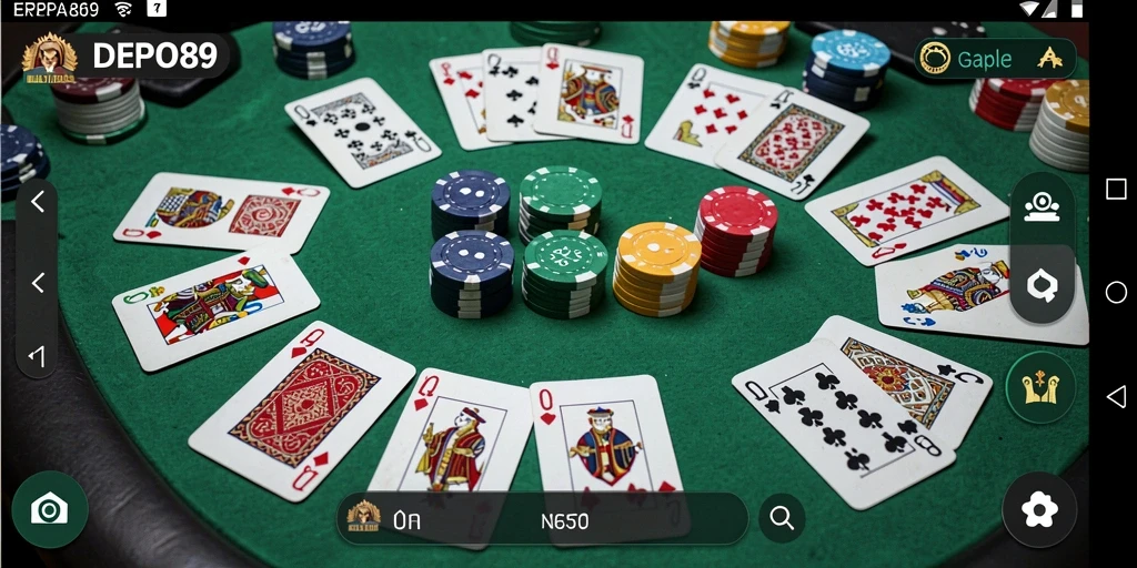 Screenshot gameplay DEPO89 menampilkan keseruan bermain Gaple