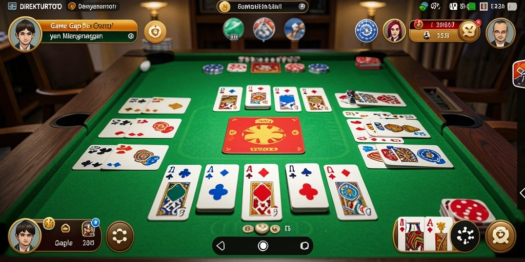Screenshot gameplay seru dari DIREKTURTOTO - permainan Gaple yang menantang.