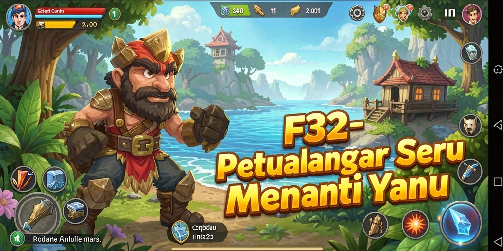 Tampilan gameplay F32 dengan petualangan seru dan grafis menawan.
