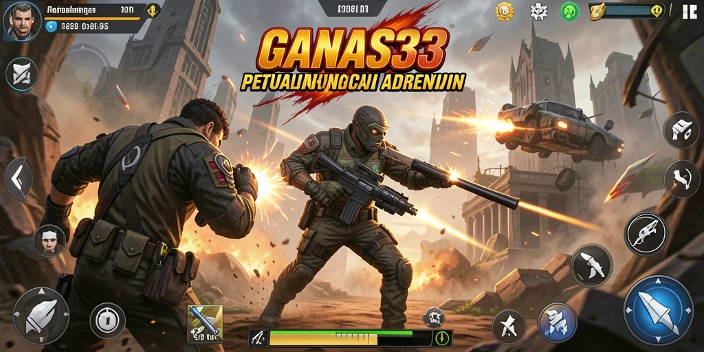 Tampilan aksi mendebarkan dari gameplay <strong>GANAS33</strong> yang penuh tantangan.