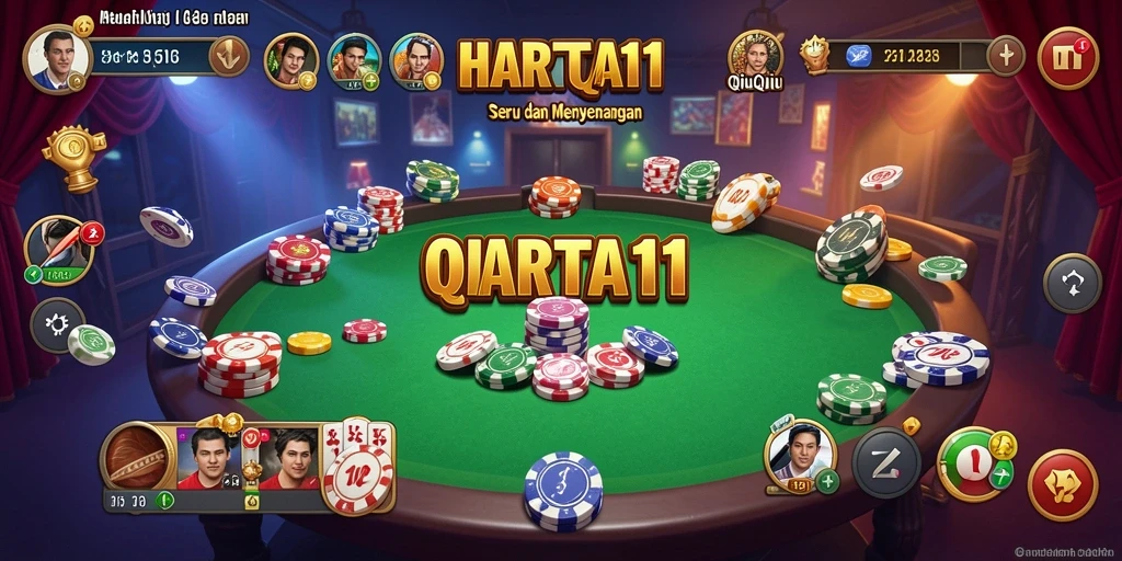 Tampilan gameplay QiuQiu di HARTA11 yang mendebarkan.