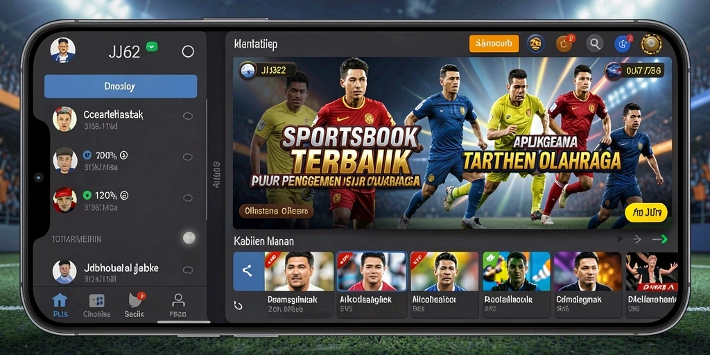Tampilan menarik dari gameplay Sportsbook di JJ62.