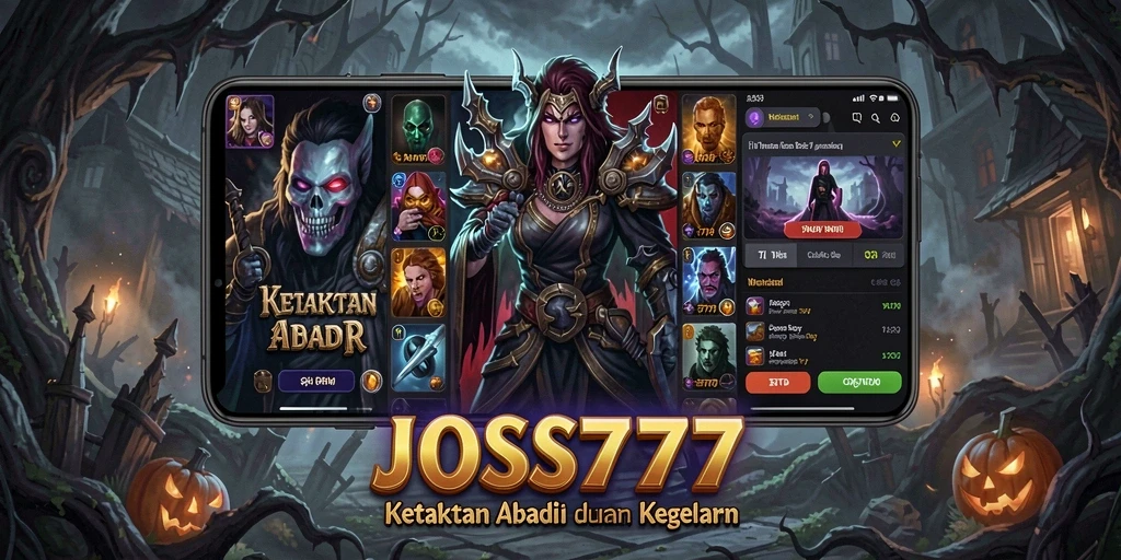 Gameplay menegangkan JOSS777 dengan suasana penuh horor.