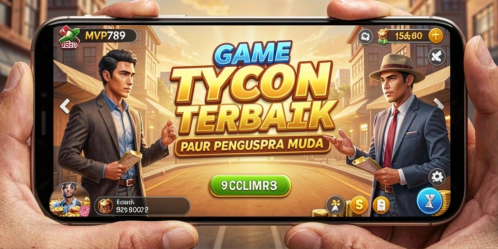 Screenshot utama MVP789 menampilkan gameplay Tycoon yang menarik.
