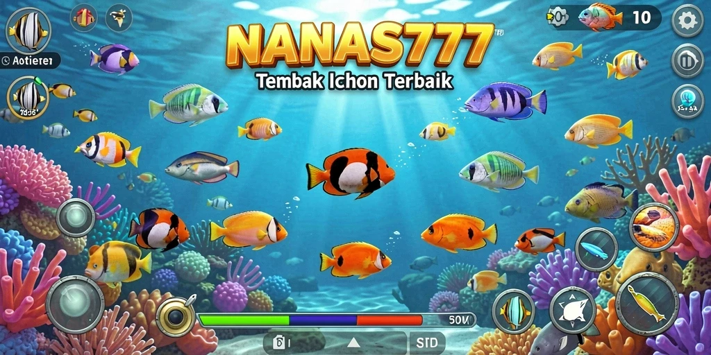 Gameplay seru NANAS777 dalam menangkap ikan.