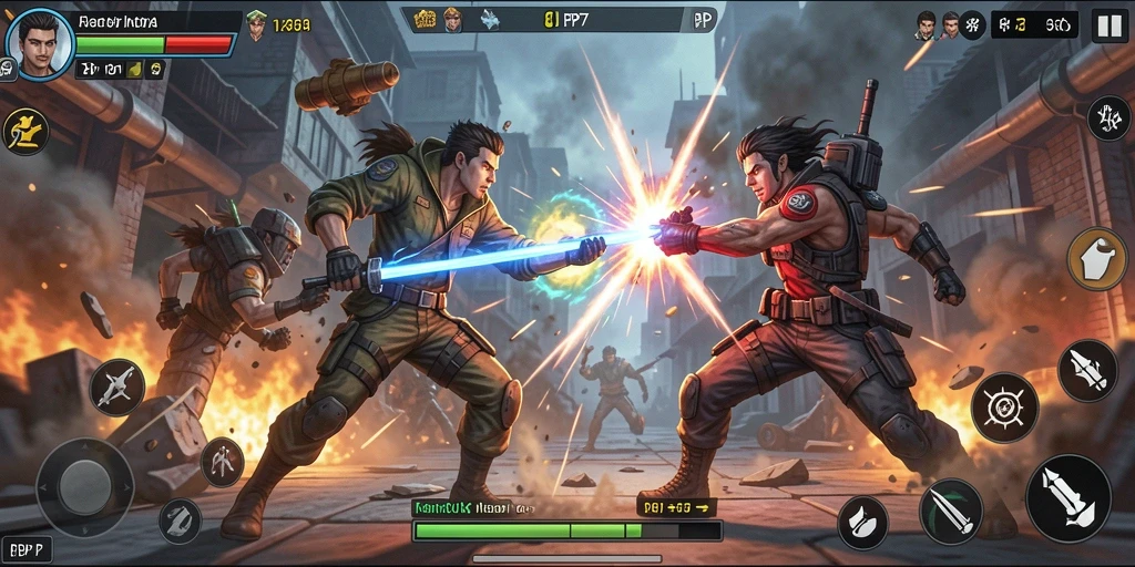 Tampilan gameplay PP7 yang seru dan penuh aksi.
