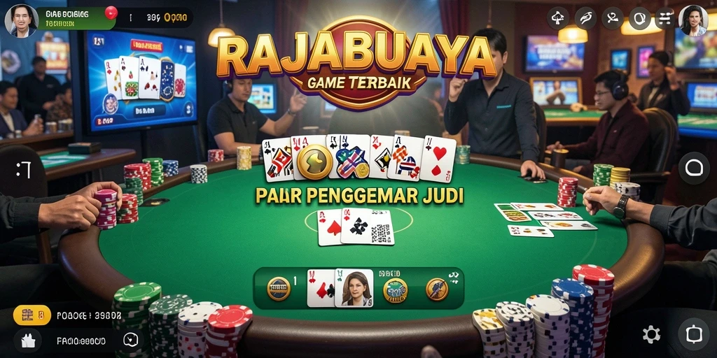 Tampilan gameplay memukau dari RAJABUAYA yang menyajikan permainan Poker.