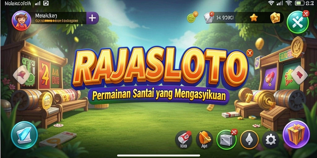 Tampilan gameplay menarik dari RAJASLOTO yang penuh keseruan.