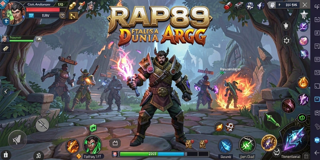 Tampilan gameplay epik dan menegangkan dalam RAP89.