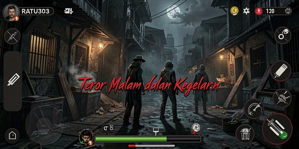Gameplay menakutkan di dalam kegelapan yang mencekam.