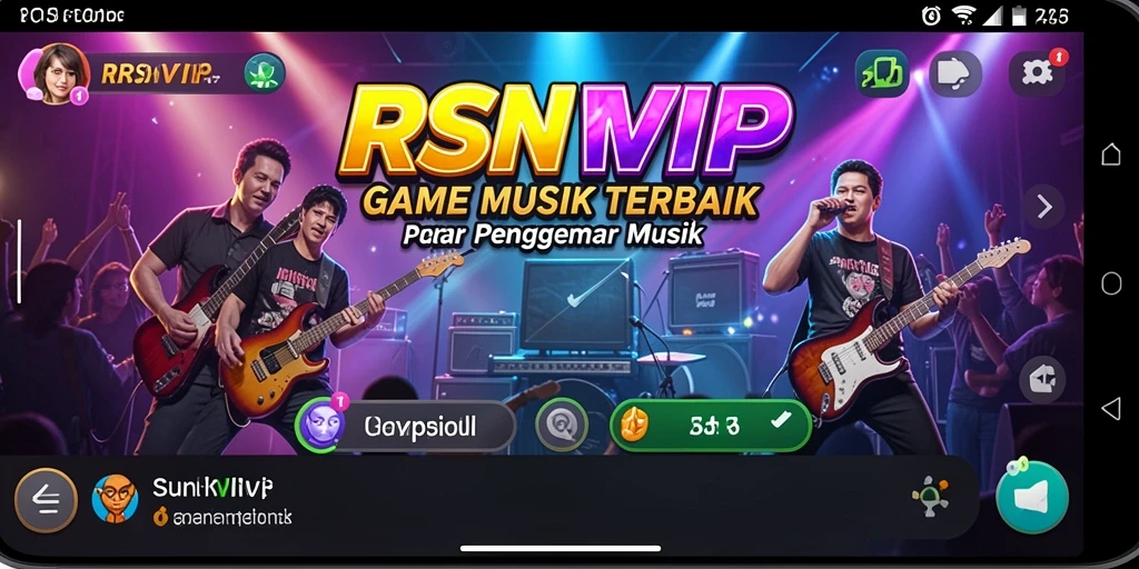 Tampilan gameplay RSNVIP dengan pengalaman musik yang mendalam.