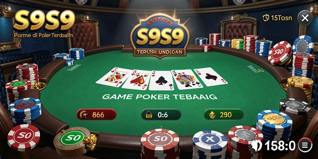 Screenshot gameplay S9S9 menampilkan aksi poker yang seru dan interaktif.