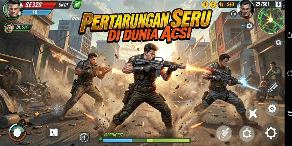 Tampilan aksi mendebarkan dalam SE328 dengan grafis yang menakjubkan.
