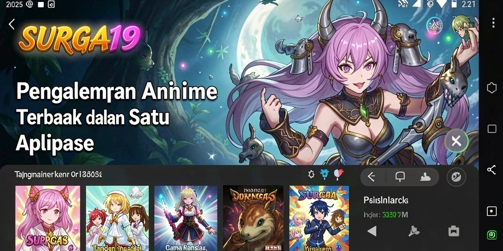 Tampilan gameplay <strong>SURGA19</strong> yang menawan dengan karakter anime yang ikonik.