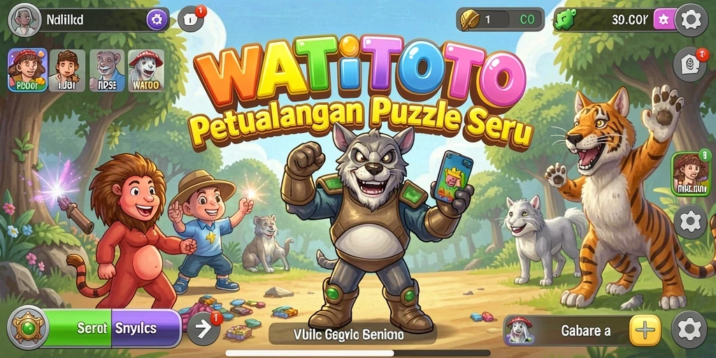 Gameplay seru WATITOTO dengan tantangan puzzle menarik.