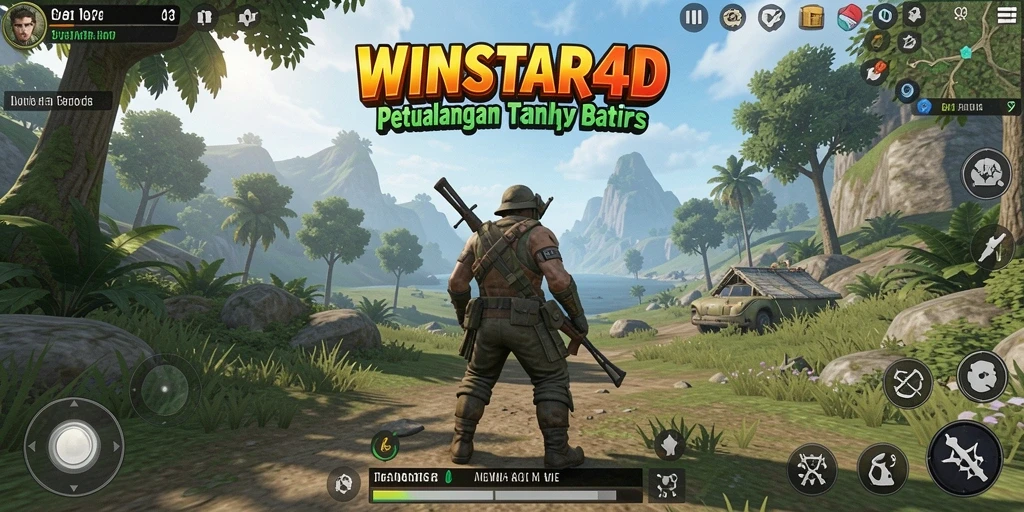 Tampilan gameplay Open World yang memukau dalam WINSTAR4D.