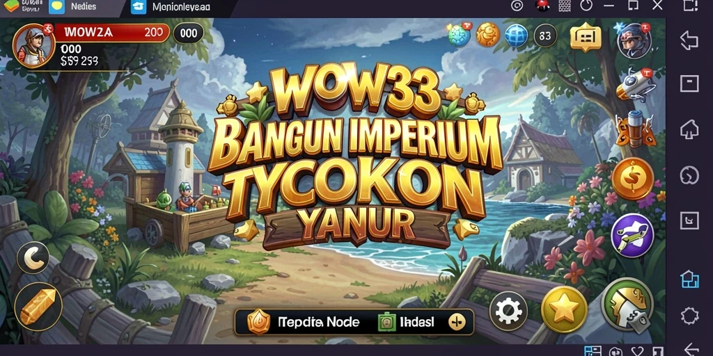 Tangkapan layar game WOW33 menampilkan aksi membangun bisnis Tycoon yang seru.
