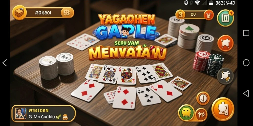 Gameplay menarik dalam YAGAOHEN yang menggambarkan keseruan bermain Gaple.