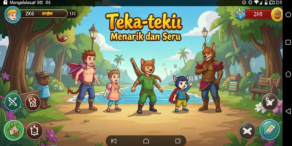 Screenshot utama ZK6 menampilkan gameplay Puzzle yang mengasyikkan.